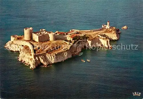 AK / Ansichtskarte Marseille_Bouches du Rhone Chateau d If vue aerienne Marseille