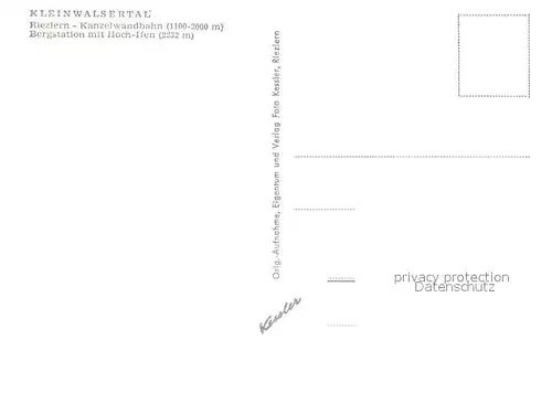 AK / Ansichtskarte Riezlern_Kleinwalsertal_Vorarlberg Kanzelwandbahn Bergstation mit Hoch Ifen Gebirgspanorama Alpen Riezlern_Kleinwalsertal