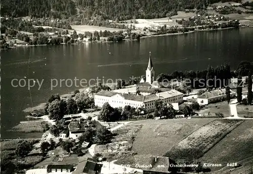 AK / Ansichtskarte Ossiach Stift Kloster am Ossiachersee Fliegeraufnahme Ossiach