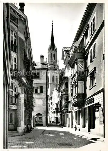 AK / Ansichtskarte St_Gallen_SG Kugelgasse St Laurenzenkirche St_Gallen_SG