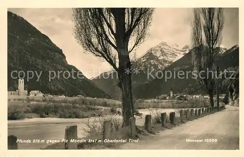 AK / Ansichtskarte Pfunds mit Piz Mondin Oberinntal Pfunds