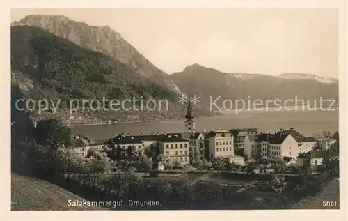 AK / Ansichtskarte Gmunden_Salzkammergut Panorama Gmunden Salzkammergut