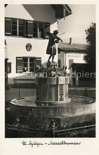 AK / Ansichtskarte St_Gilgen_Salzkammergut Mozartbrunnen St_Gilgen_Salzkammergut