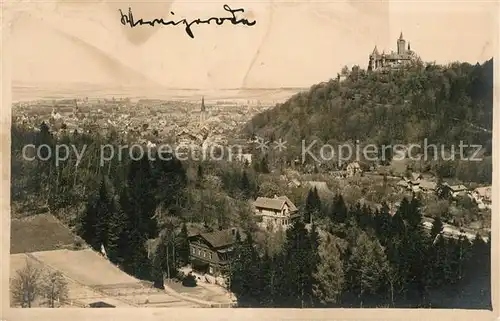AK / Ansichtskarte Wernigerode_Harz Panorama Wernigerode Harz