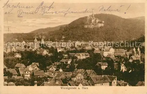 AK / Ansichtskarte Wernigerode_Harz Panorama Wernigerode Harz