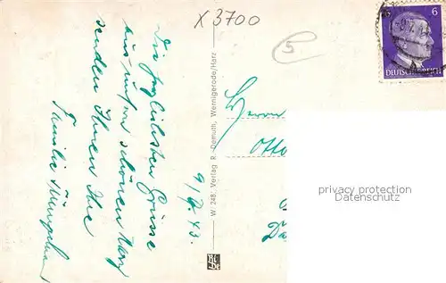 AK / Ansichtskarte Wernigerode Hasserode Blick ins Papental Wernigerode Hasserode