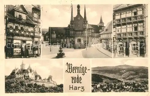 AK / Ansichtskarte Wernigerode_Harz Ortsansichten Schloss Panorama Wernigerode Harz