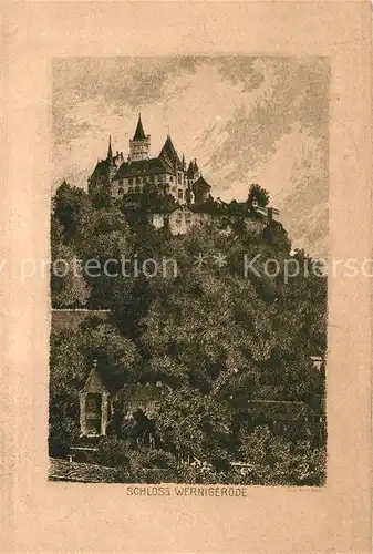 AK / Ansichtskarte Wernigerode_Harz Schloss Wernigerode Harz