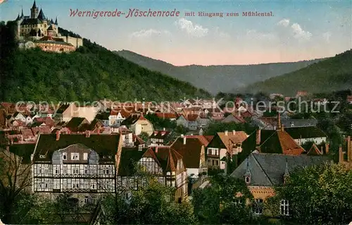 AK / Ansichtskarte Wernigerode Noeschenrode Stadt und Schloss Wernigerode Noeschenrode