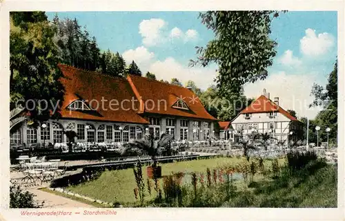 AK / Ansichtskarte Wernigerode_Harz Storchmuehle Wernigerode Harz