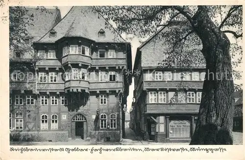 AK / Ansichtskarte Goslar Fachwerkbauten Marktstrasse Muenzgasse Goslar