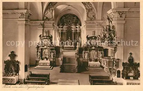 AK / Ansichtskarte Goslar Kath Kirche Blick von der Orgelempore Goslar