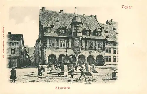 AK / Ansichtskarte Goslar Kaiser Worth Goslar