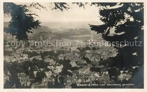 AK / Ansichtskarte Goslar Blick vom Steinberg Goslar