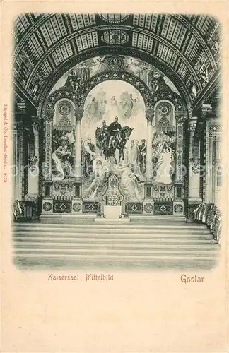 AK / Ansichtskarte Goslar Kaisersaal Mittelbild Goslar