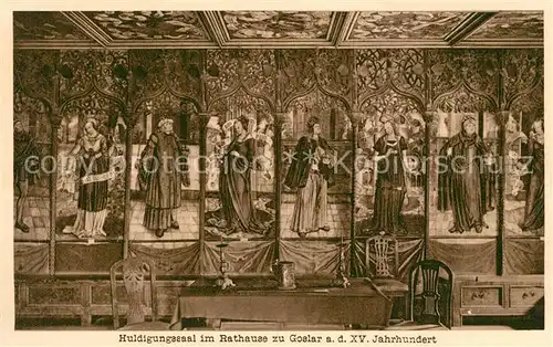AK / Ansichtskarte Goslar Huldigungssaal im Rathaus Goslar