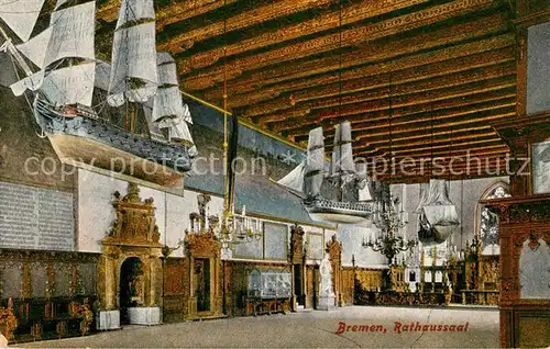 AK / Ansichtskarte Bremen Rathaussaal Bremen