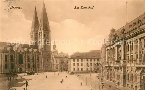 AK / Ansichtskarte Bremen Am Domshof Bremen