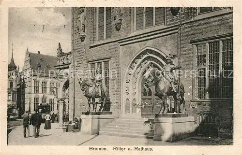 AK / Ansichtskarte Bremen Ritter am Rathaus Bremen