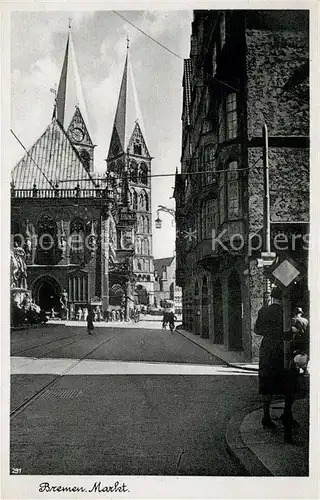 AK / Ansichtskarte Bremen Markt Kirche Bremen
