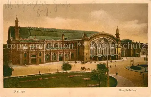 AK / Ansichtskarte Bremen Hauptbahnhof Bremen