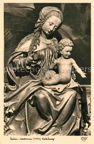 AK / Ansichtskarte Salzburg_Oesterreich Pacher Madonna in der Franziskanerkirche Salzburg_Oesterreich