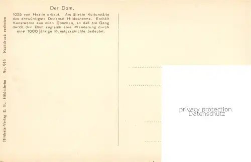 AK / Ansichtskarte Hildesheim Der Dom Hildesheim