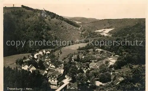 AK / Ansichtskarte Treseburg_Harz Panorama Treseburg Harz