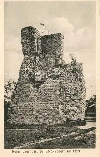 AK / Ansichtskarte Stecklenberg Ruine Lauenburg Stecklenberg