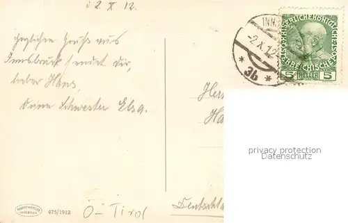 AK / Ansichtskarte Innsbruck mit Rumerspitze Innsbruck