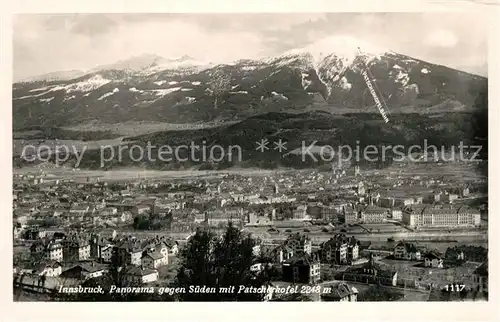 AK / Ansichtskarte Innsbruck Panorama mit Patscherkofel Innsbruck