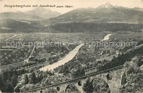 AK / Ansichtskarte Innsbruck Panorama mit Hungerburgbahn Innsbruck