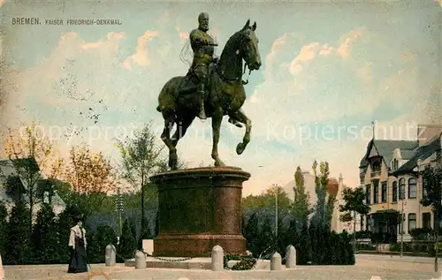 AK / Ansichtskarte Bremen Kaiser Friedrich Denkmal Bremen