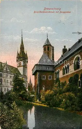 AK / Ansichtskarte Braunschweig Burg Dankwarderode mit Burggraben Braunschweig