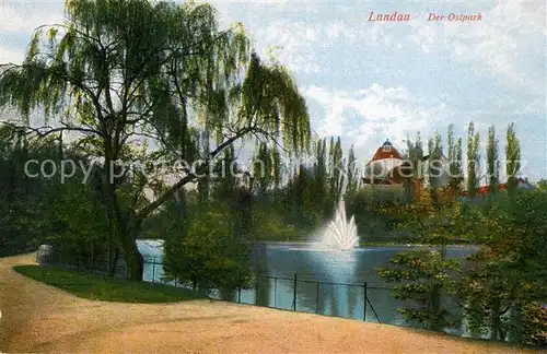 AK / Ansichtskarte Landau_Pfalz Der Ostpark Landau Pfalz