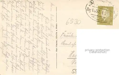 AK / Ansichtskarte Bingen_Rhein bei Nacht Bingen Rhein