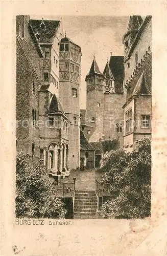 AK / Ansichtskarte Wierschem Burg Eltz Burghof Wierschem