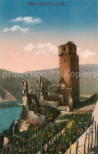 AK / Ansichtskarte Bingen_Rhein Ruine Ehrenfels Bingen Rhein