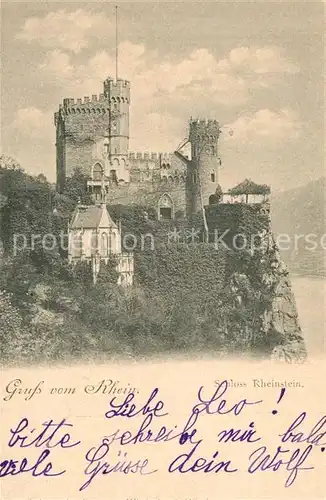 AK / Ansichtskarte Trechtingshausen Schloss Rheinstein Trechtingshausen