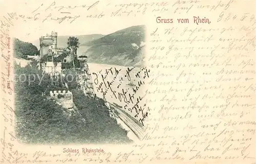 AK / Ansichtskarte Trechtingshausen Schloss Rheinstein Trechtingshausen