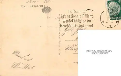 AK / Ansichtskarte Trier Roemerbruecke Trier