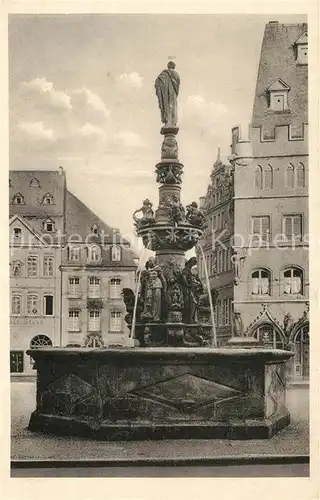 AK / Ansichtskarte Trier Marktbrunnen auf dem Hauptmarkt Trier