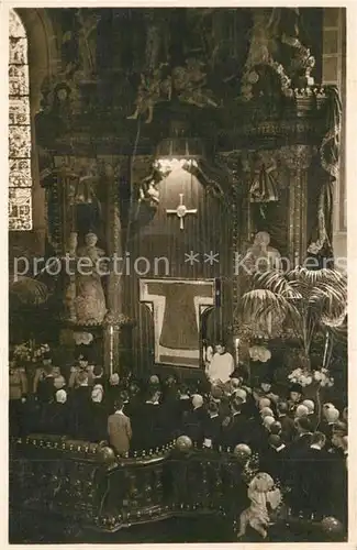 AK / Ansichtskarte Trier Eroeffnungsfeier bei der Ausstellung des hl Rocks im Dom 1933 Trier