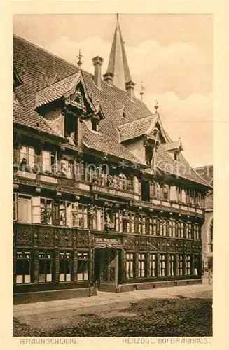 AK / Ansichtskarte Braunschweig Herzogl Hofbraeuhaus Braunschweig