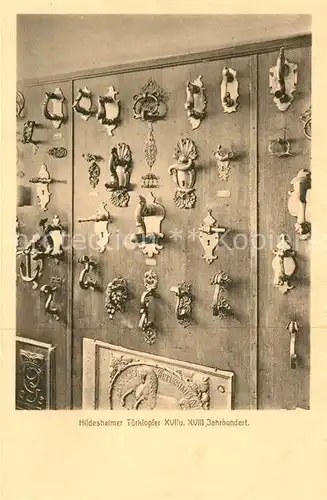 AK / Ansichtskarte Hildesheim Hildesheimer Tuerklopfer Knochenhauer Amtshaus Hildesheim