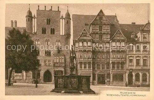 AK / Ansichtskarte Hildesheim Wedekind und Tempelherrenhaus Hildesheim