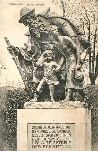 AK / Ansichtskarte Hildesheim Eckartgruppe Statue Hildesheim