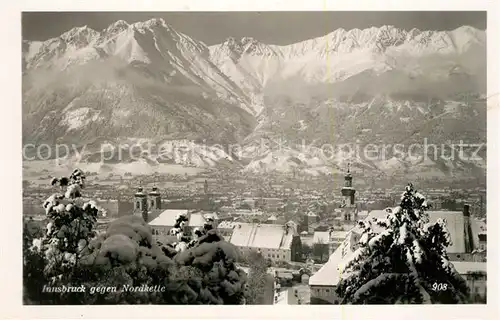 AK / Ansichtskarte Innsbruck mit Nordkette Innsbruck