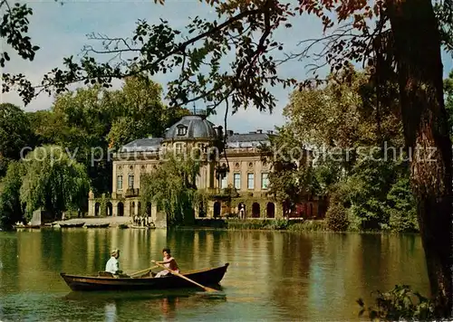 AK / Ansichtskarte Ludwigsburg_Wuerttemberg Schloss Monrepos mit See Ludwigsburg Wuerttemberg