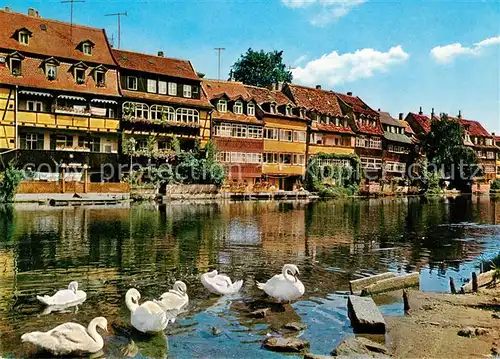 AK / Ansichtskarte Bamberg Klein Venedig Schwaene Bamberg